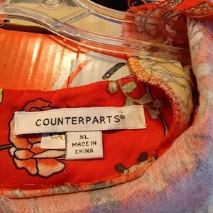 Counterparts Red Floral Blouse